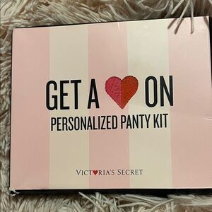 Victoria's Secret Personalized Panty Kit - Pink and Black